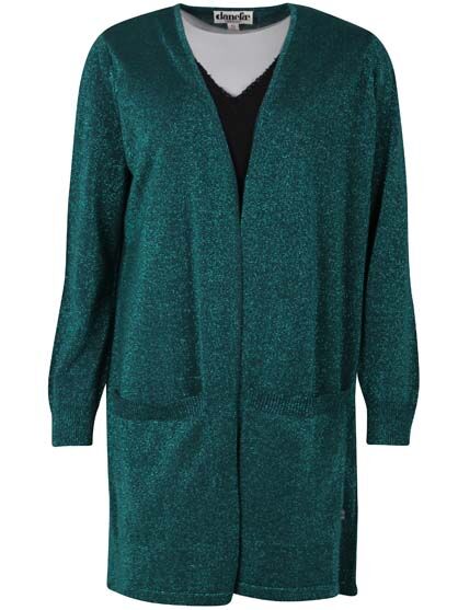 Danoffice Cardigan Dark Duck Glitter