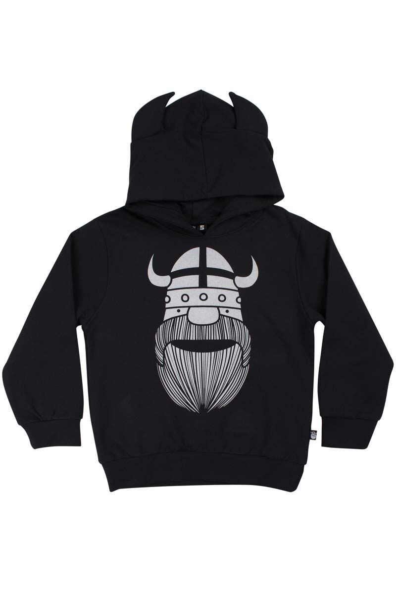 Sweater til børn med viking og horn 