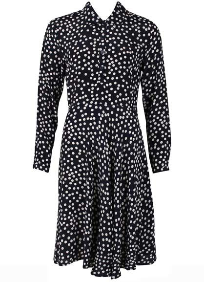 Daneprimeur Dress Dk Navy/Lt Beige FUNDOTS