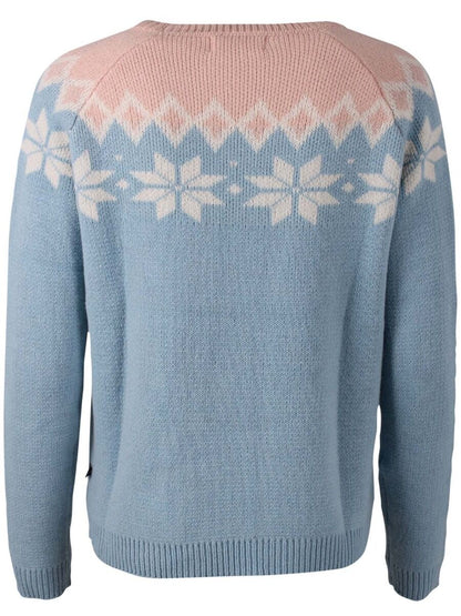 Danehytte Wool Sweater Pastel Blue/Offwhite