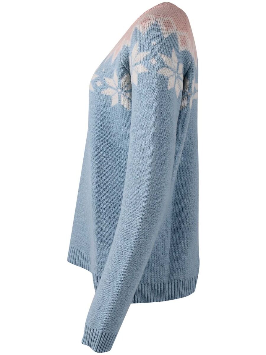 Danehytte Wool Sweater Pastel Blue/Offwhite
