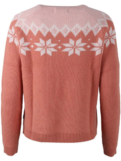 Danehytte Wool Sweater Rose Beige/Offwhite