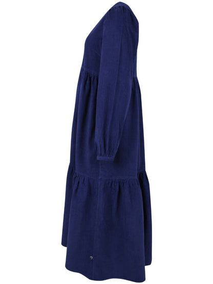 Danoktober Cord Dress Royal Blue