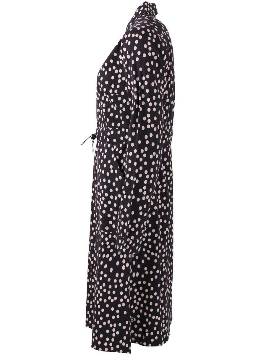 Daneditte Poplin Dress Black/Chalk FUNDOTS