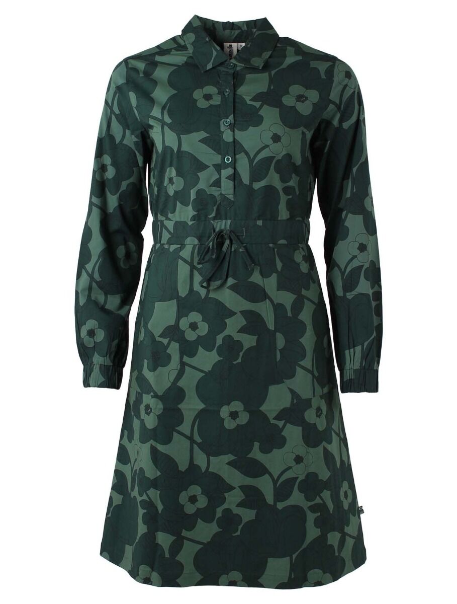 Daneditte Poplin Dress Army BLOOM BOOM