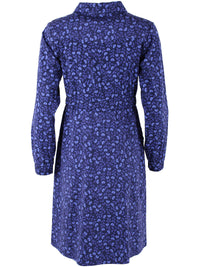 Daneditte Poplin Dress Grey Marine FLEURIE