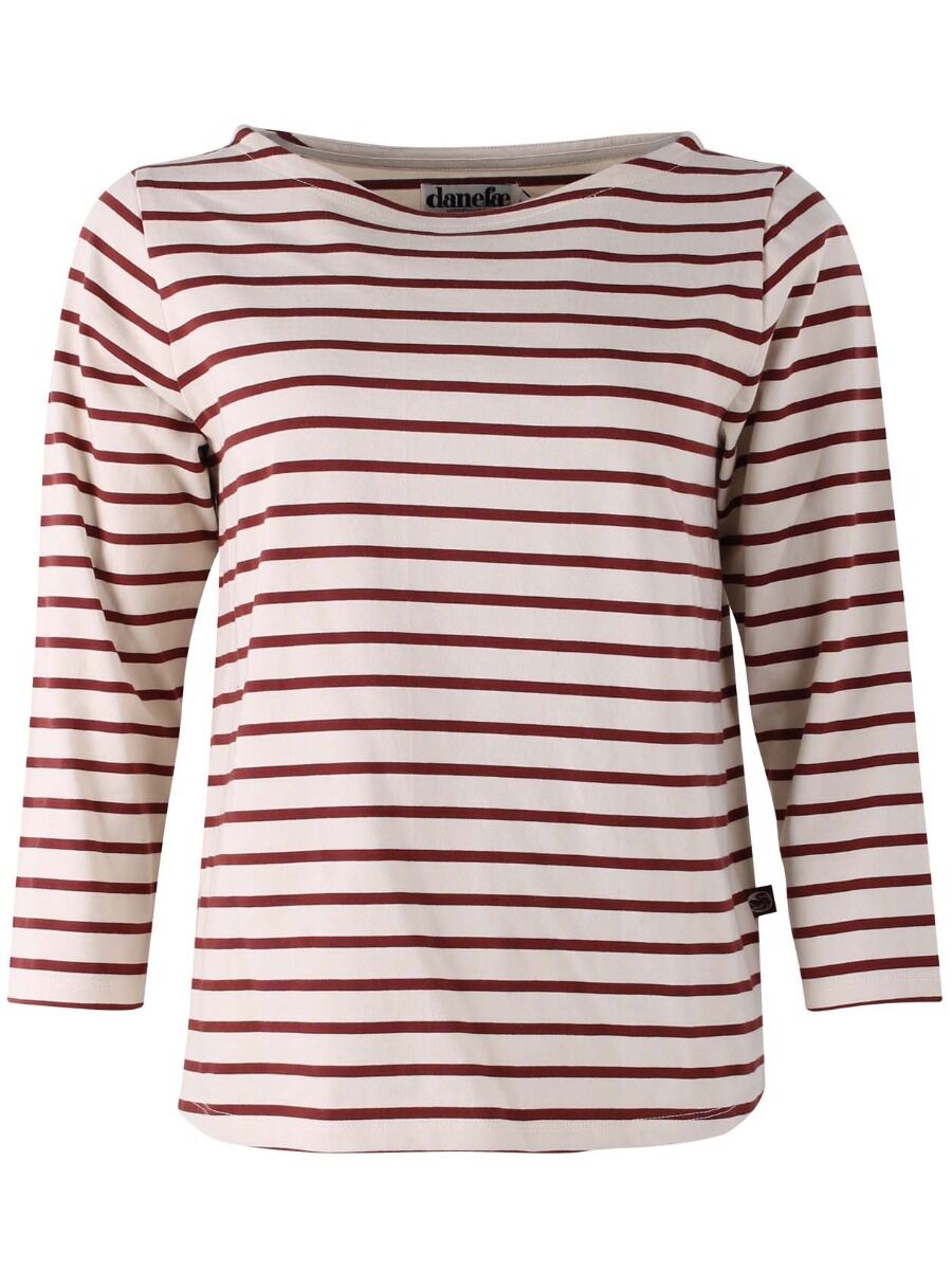 Danecarribean Heavy Cotton Tee Chalk/Red wine