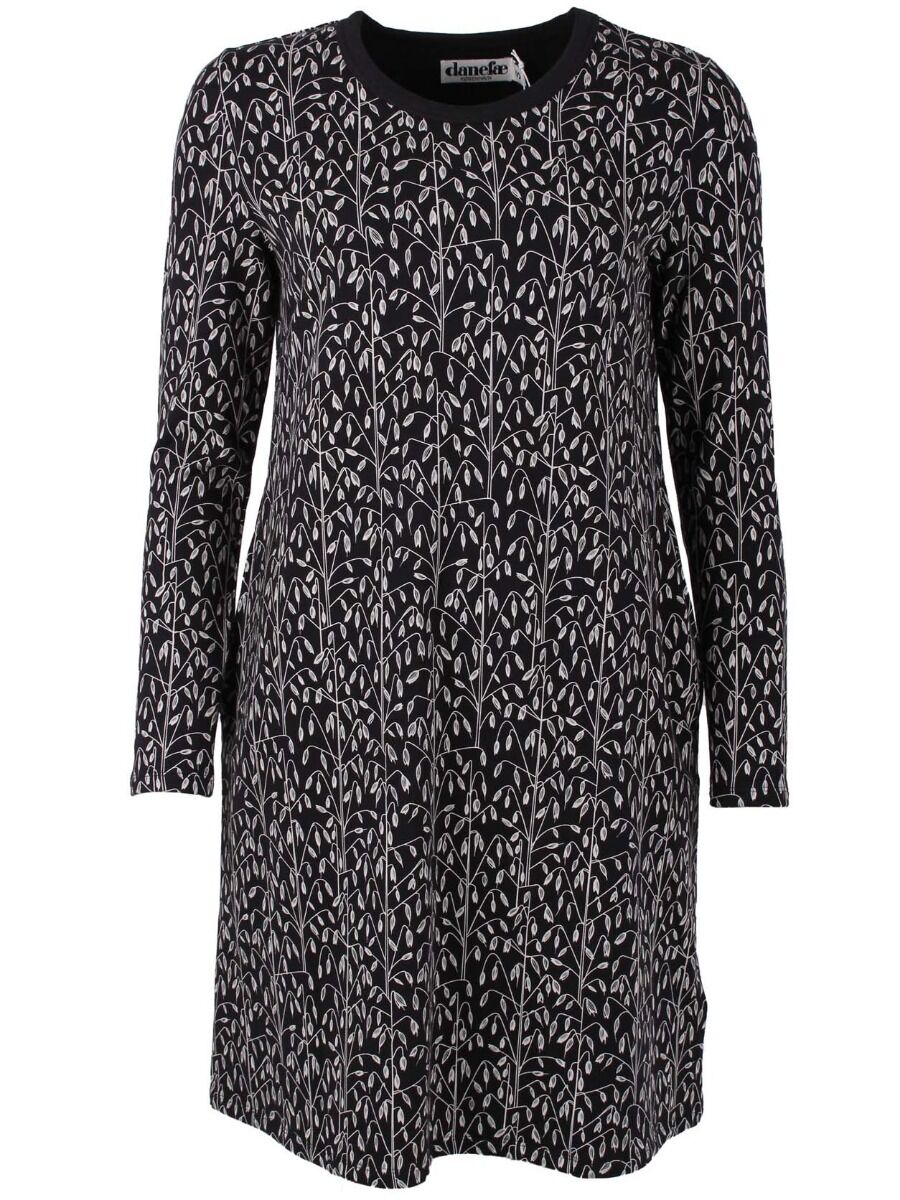 Danevibeke Dress Black/Offwhite OATS
