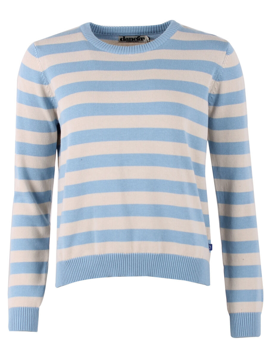 Danepearly Pearl Knit Sweater Lt Blue/Chalk