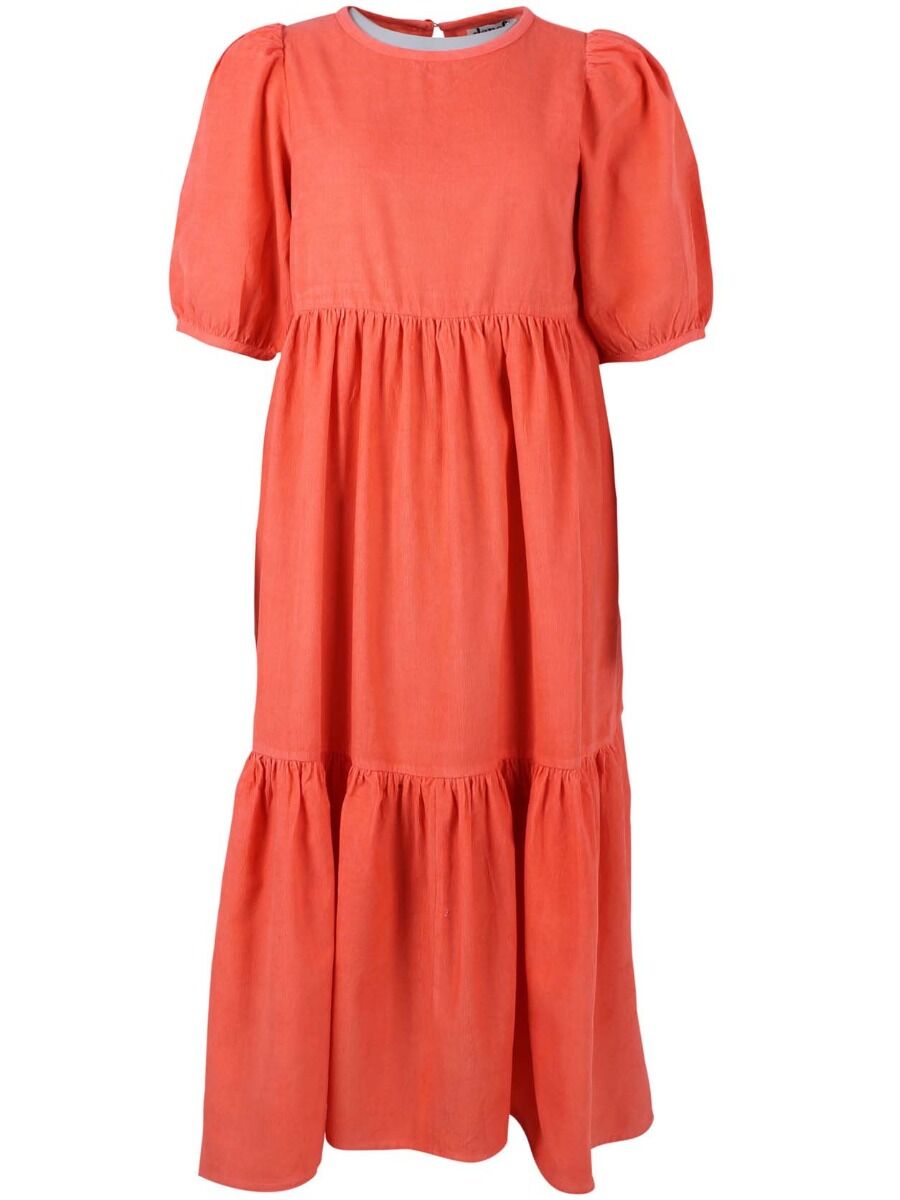 Danejuli Cord Dress Bright Coral