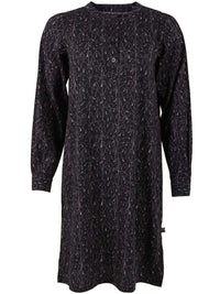 Danesocial Poplin Dress Black/Offwhite OATS