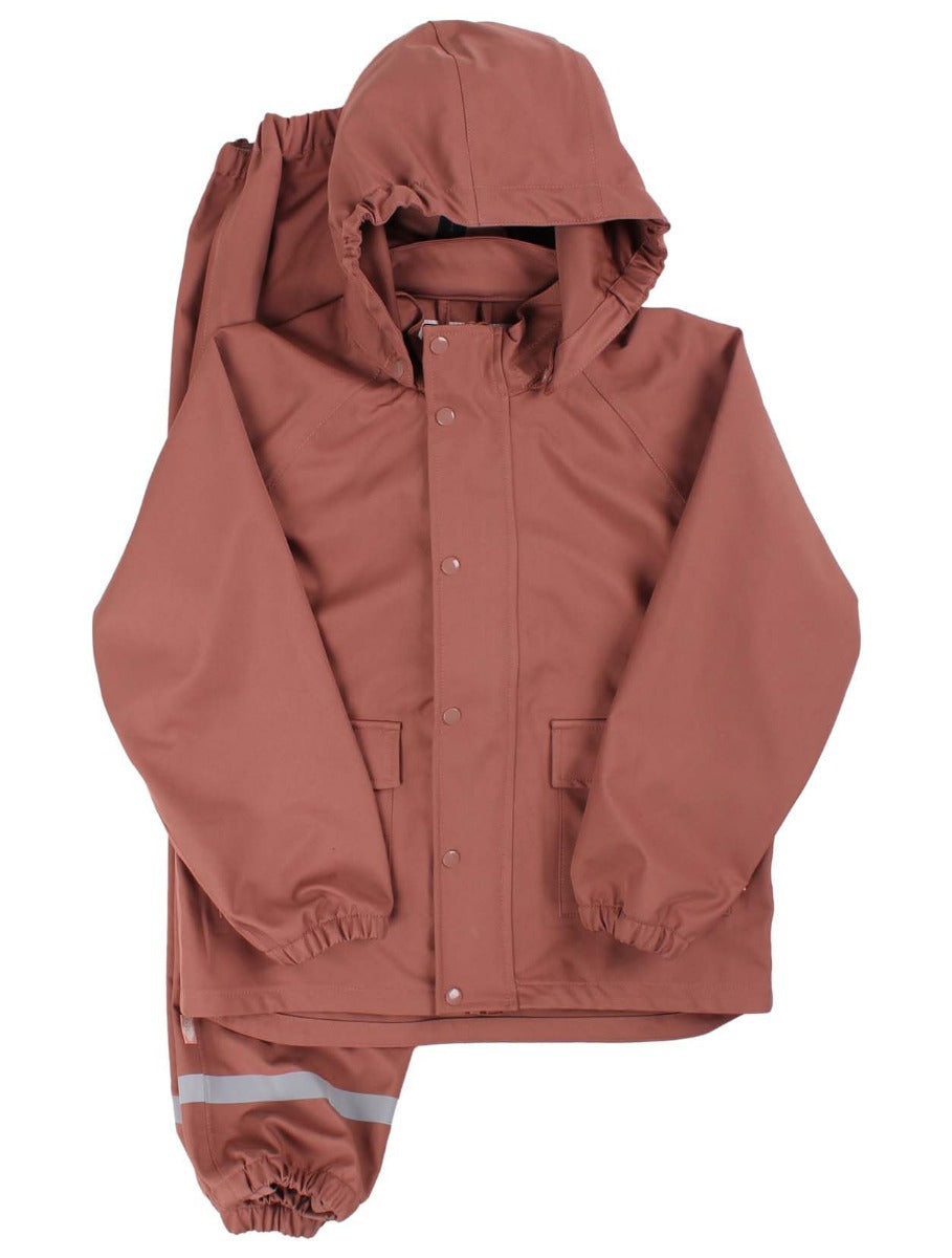Regnjakke i beige rose  til børn 