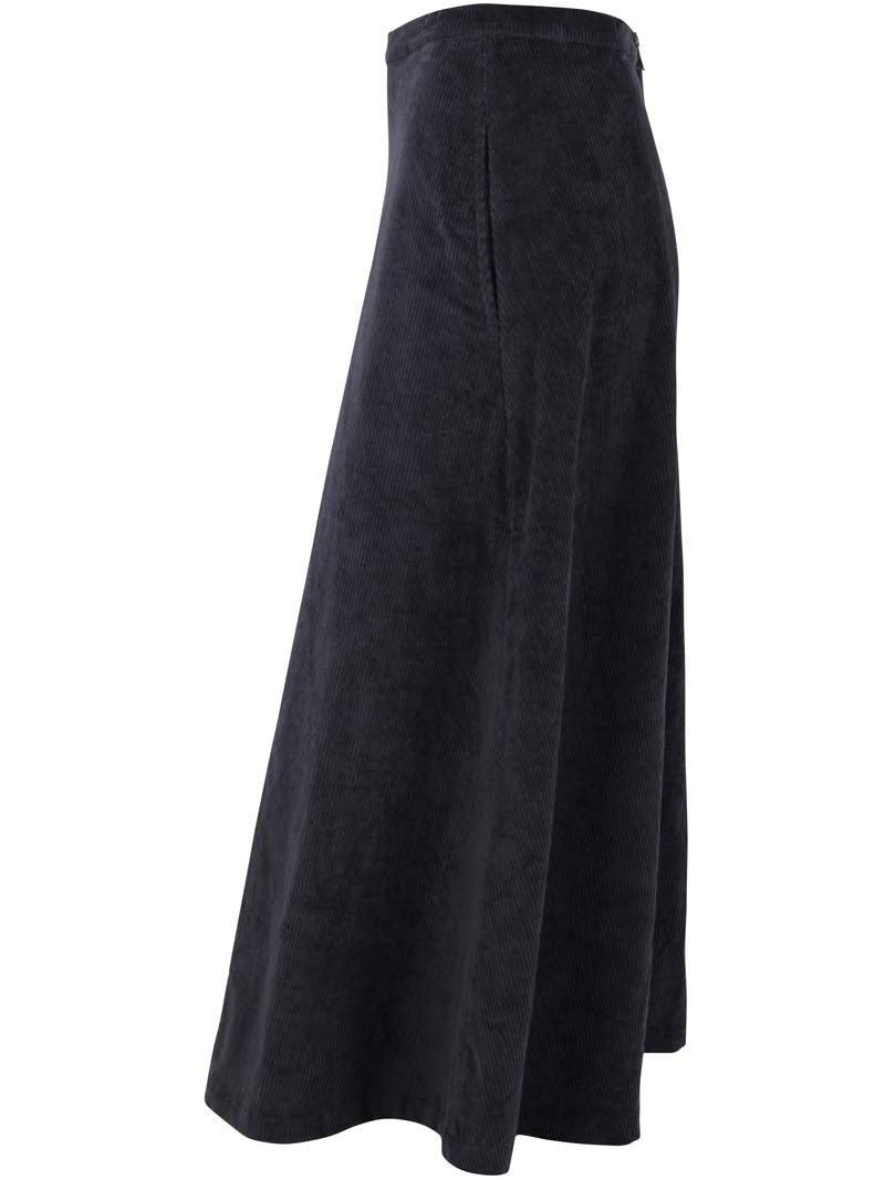 Danebrava Cord Stretch Skirt Dark Navy