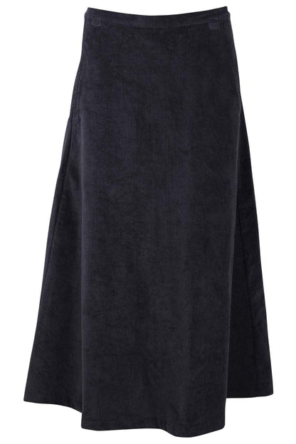 Danebrava Cord Stretch Skirt Dark Navy