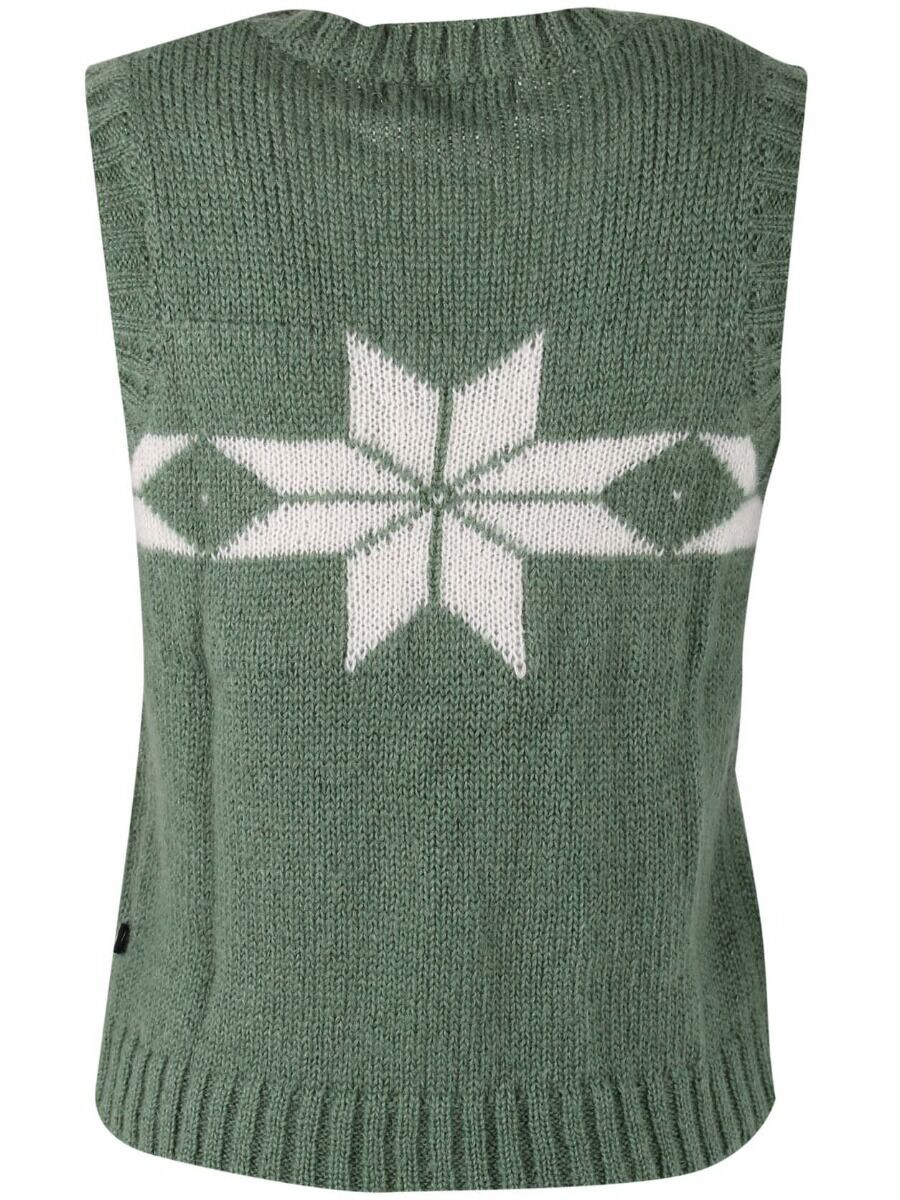 Daneklaksvik Flakes Vest Lt Khaki/Chalk