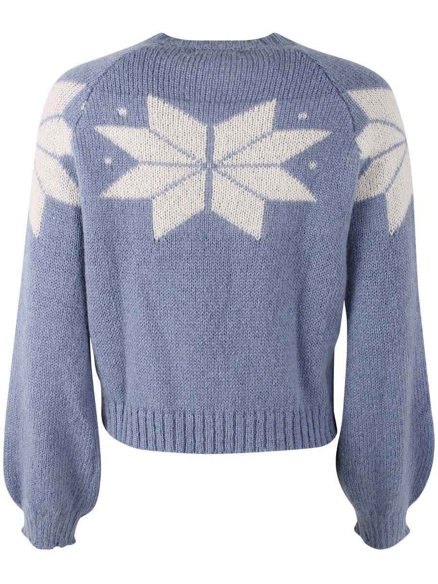 Danefantastic Flakes Wool Sweater Porcelaine/Chalk