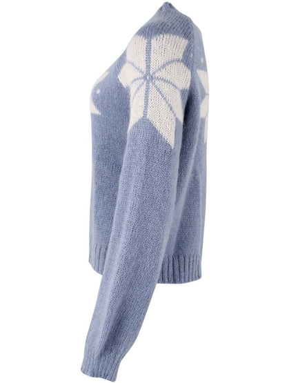 Danefantastic Flakes Wool Sweater Porcelaine/Chalk