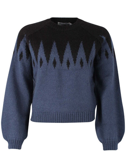 Danefantastic Icicles Wool Sweater Black/Marine