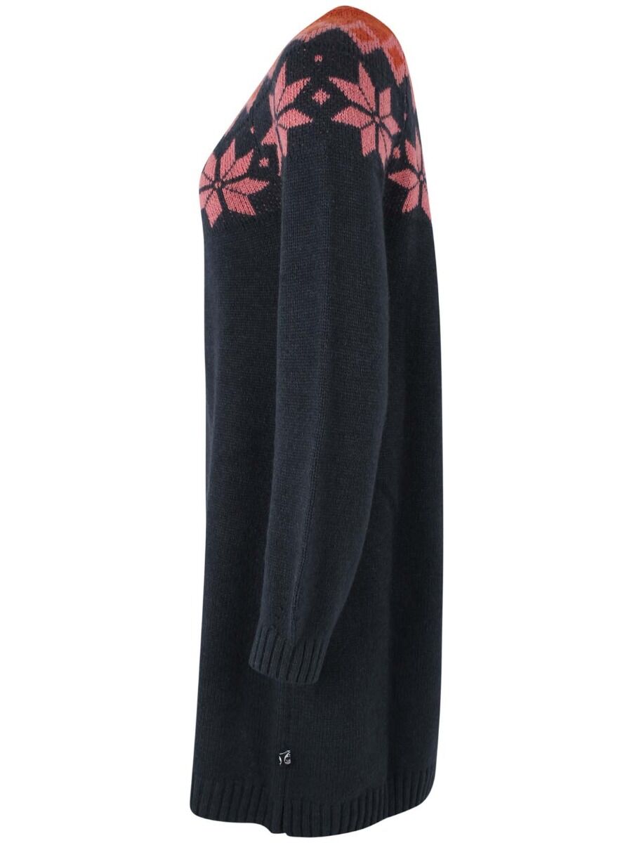 Danesukkertop Wool Sweater Dress Dk Navy/Old Rose/Brick