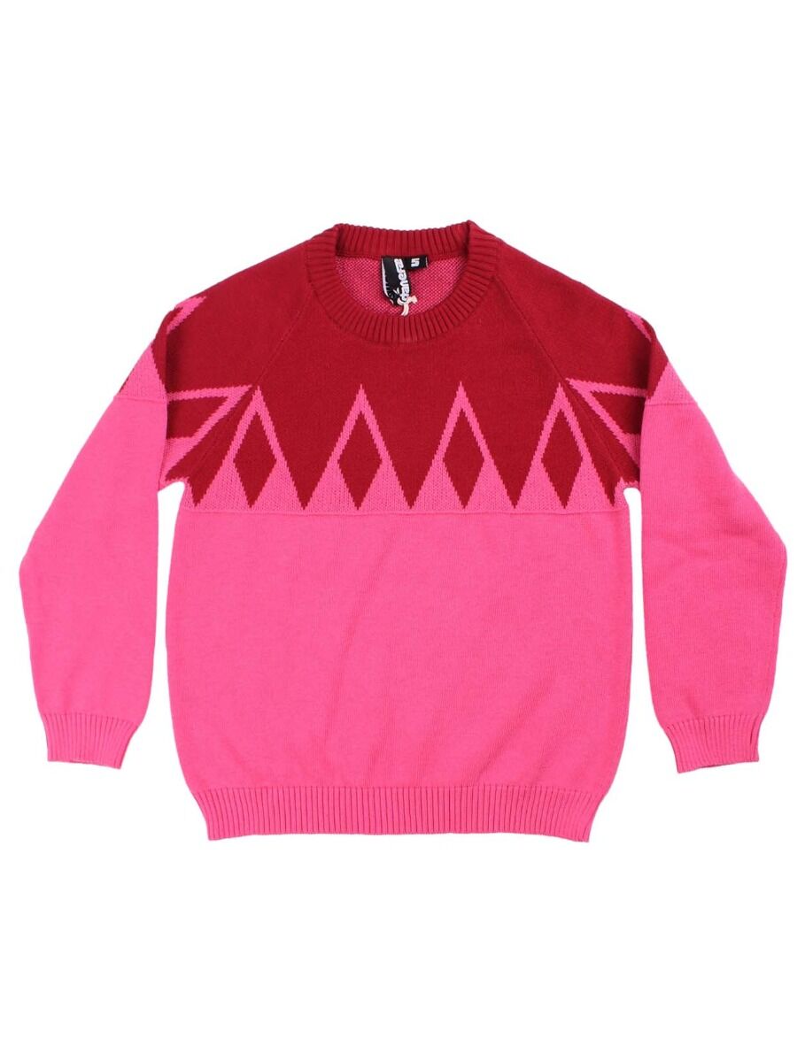 Daneheaven Sweater Dk Red/Rasberry Sorbet