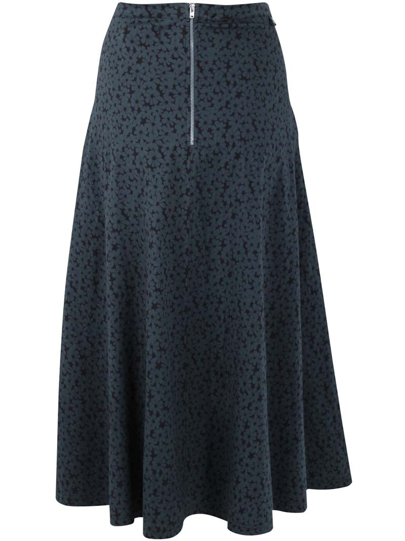 Danebrava Poplin Skirt Dark Slate FLOWERY