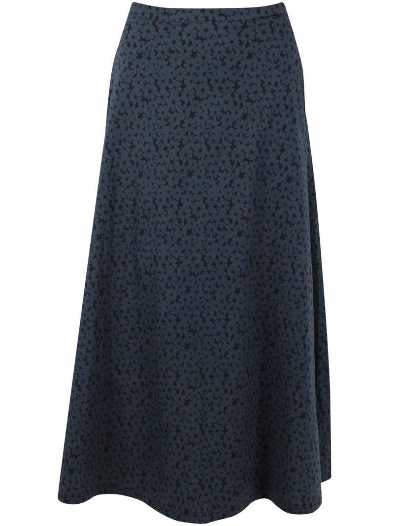 Danebrava Poplin Skirt Dark Slate FLOWERY