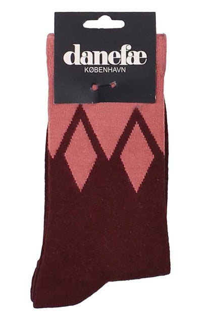 Danewalk with me Socks Berry Chocolate/Old Rose ICICLES