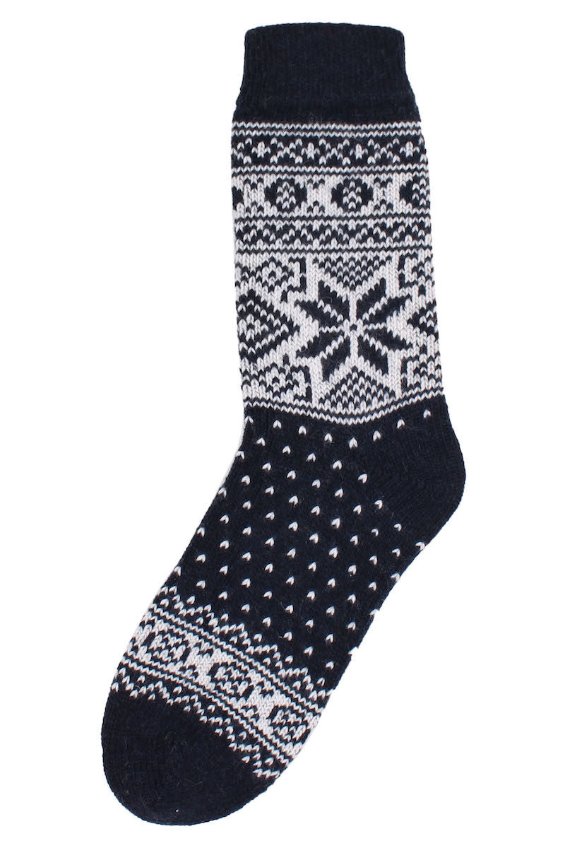 Danestay Warm Wool Socks Navy/White