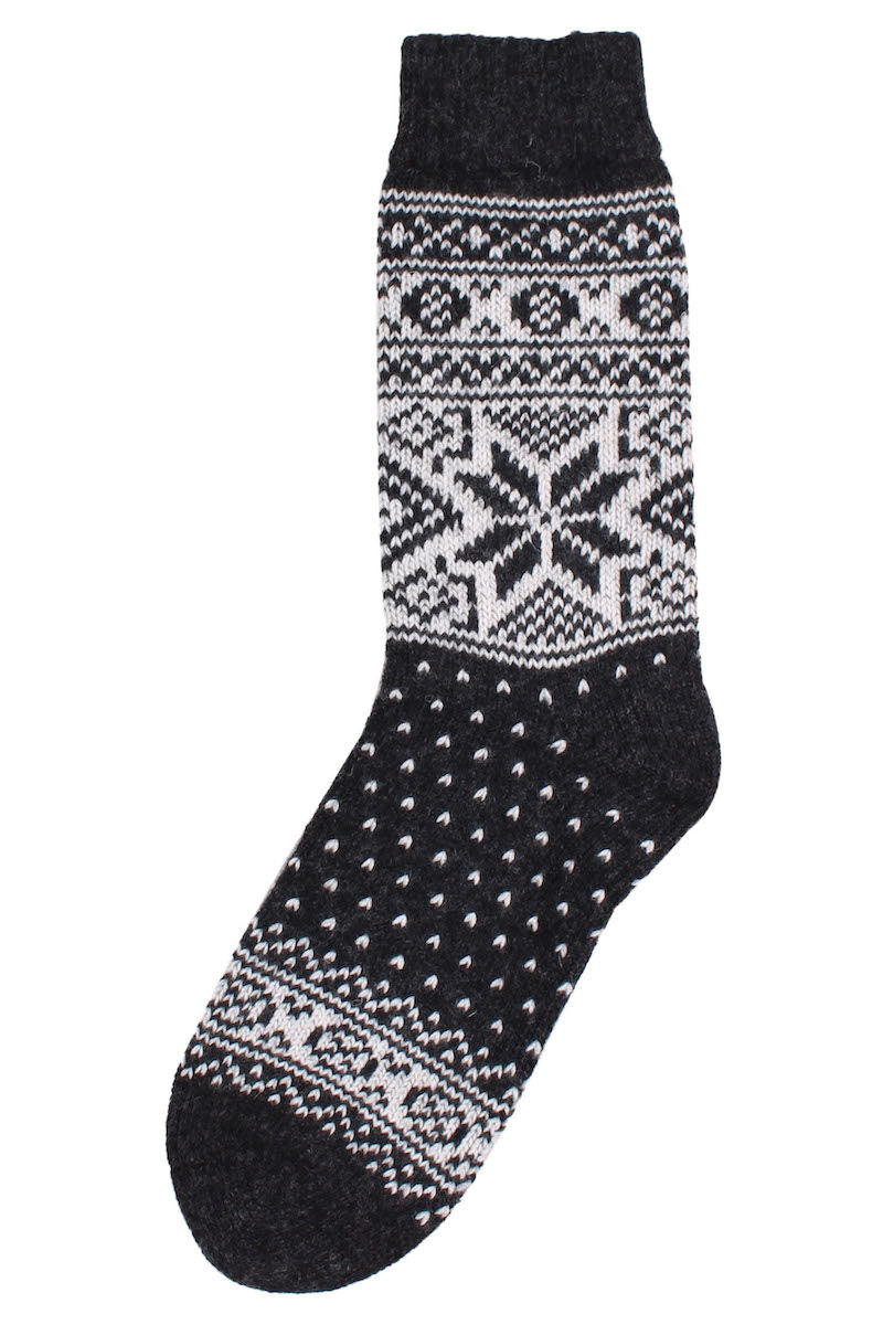 Danestay Warm Wool Socks Anthracite/White