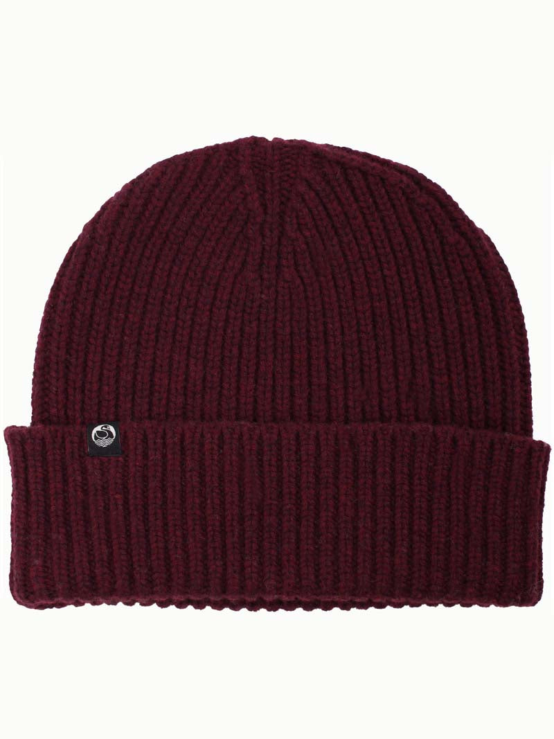 Danewarm Thoughts Merino Beanie Dark Bordeaux