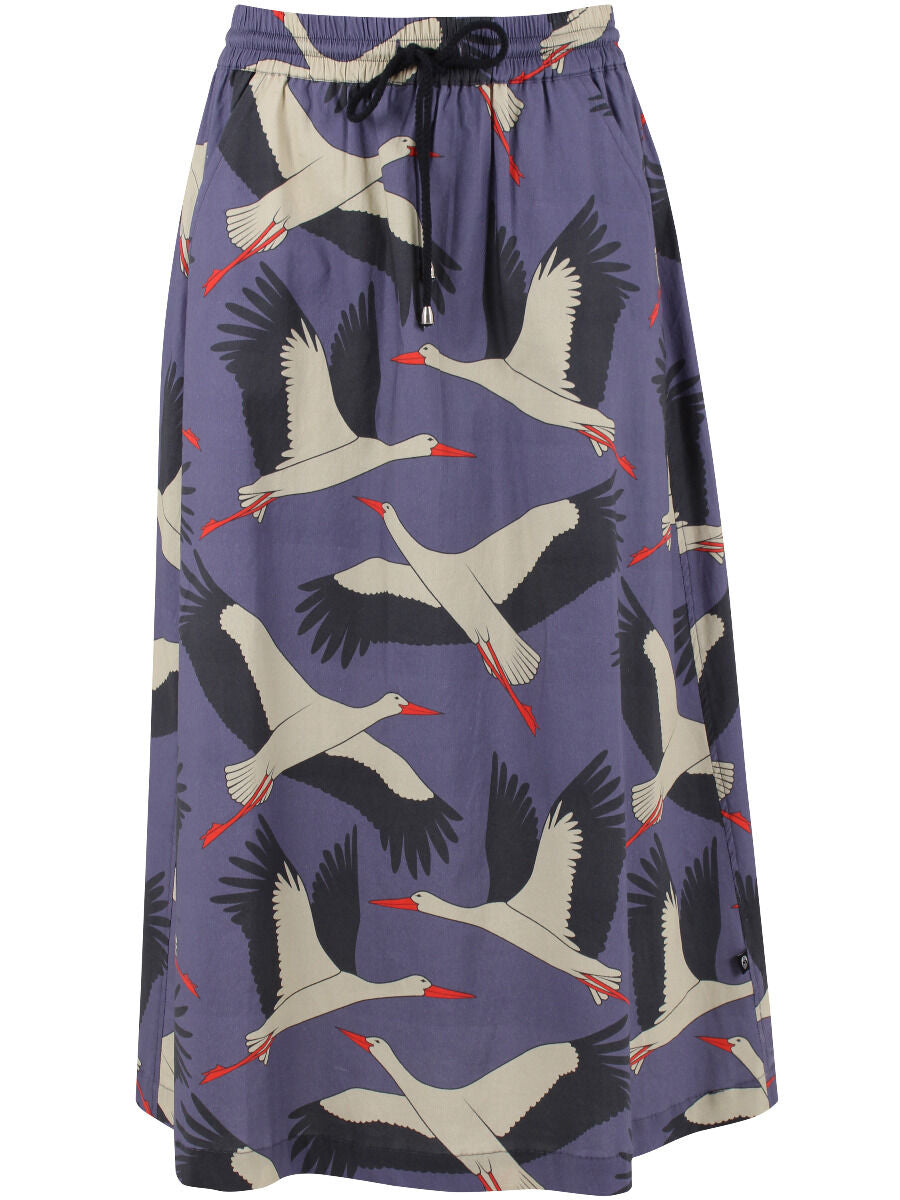 Danespresso Poplin Skirt Blue Grey STORK