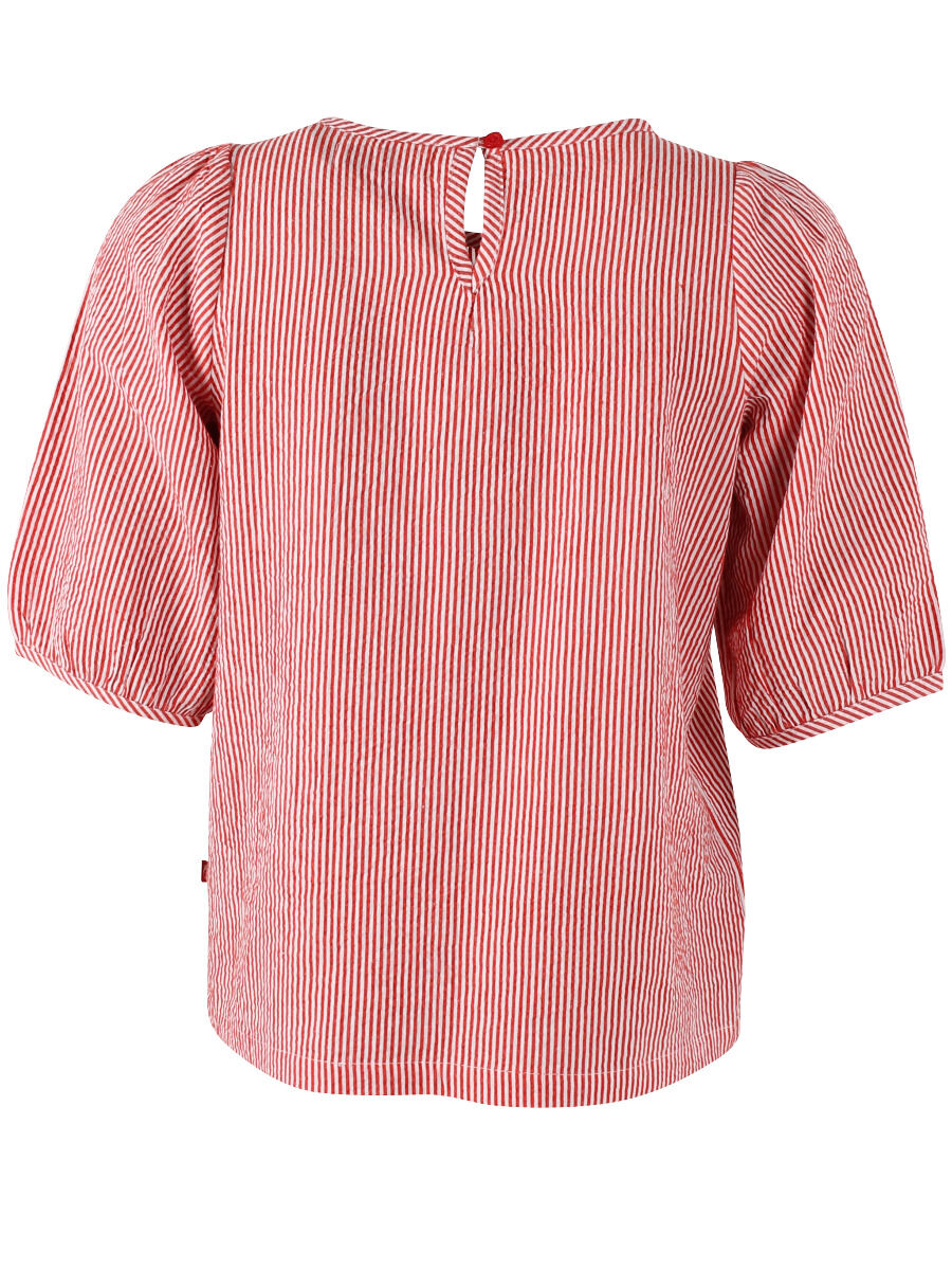 Daneprosecco Searsucker Shirt Bright Red/Chalk