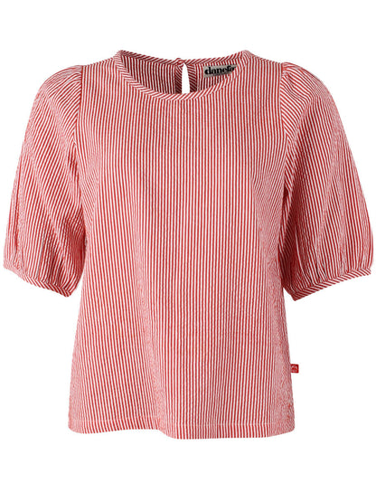 Daneprosecco Searsucker Shirt Bright Red/Chalk