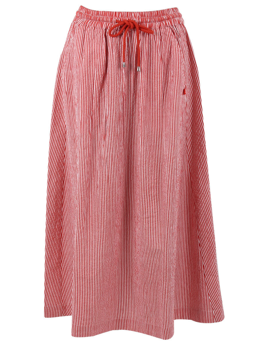 Danespresso Searsucker Skirt Bright Red/Chalk