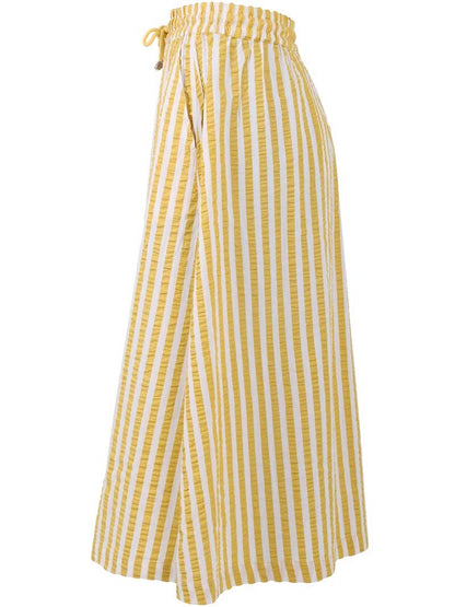 Danespresso Searsucker Skirt Faded Yellow/Chalk