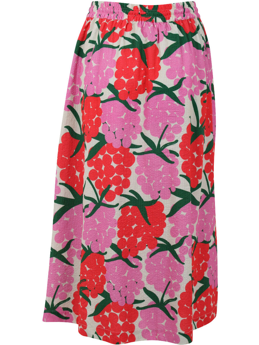 Danespresso Seersucker Skirt Super Pink/Bright Red MAXIBERRY