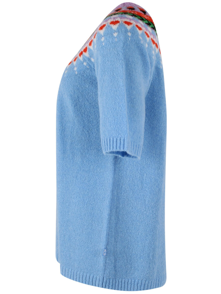 Danegooddeed Wool Sweater Tee Iceblue