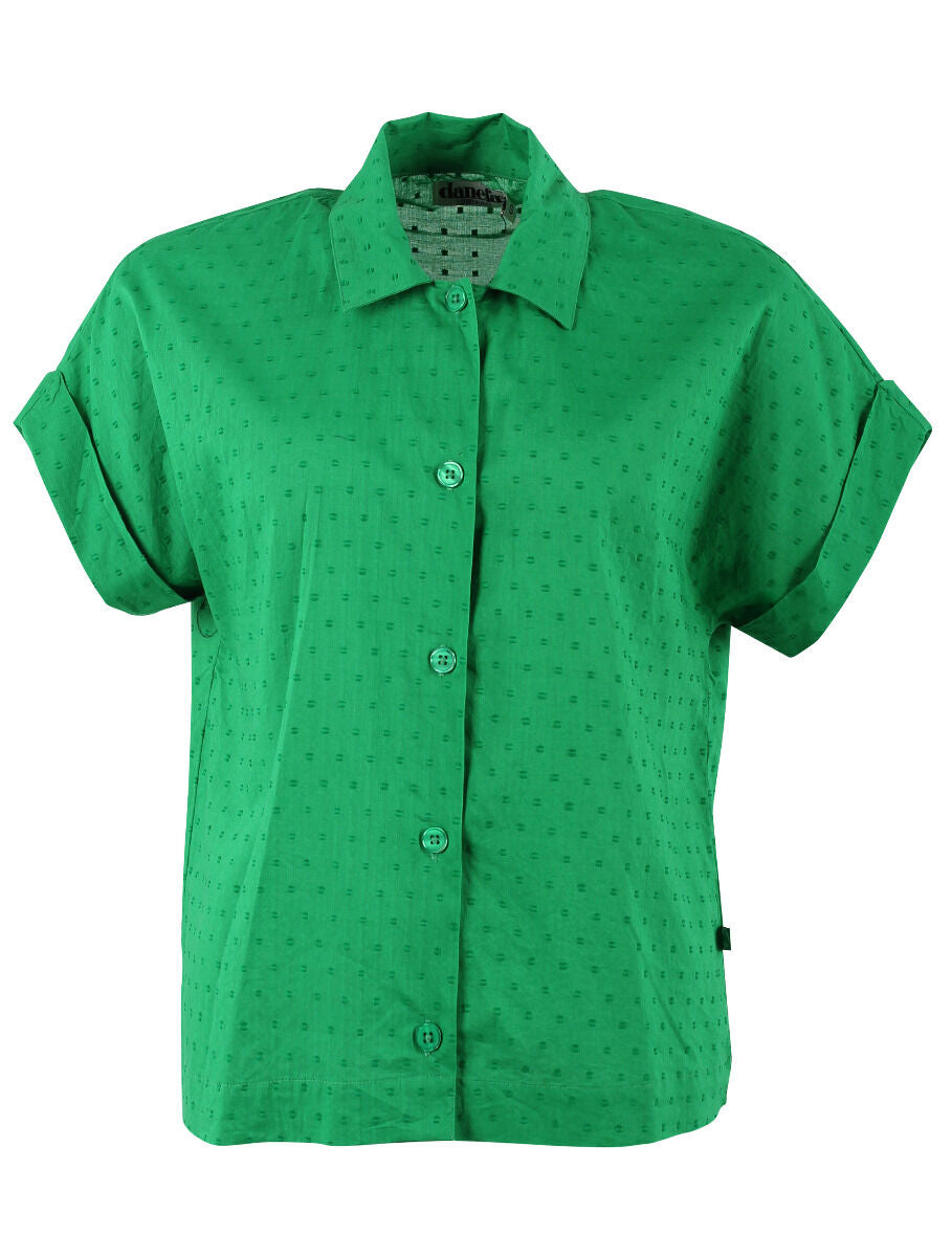 Danelena Cotton Dot Shirt Green