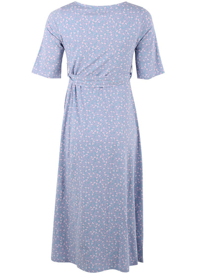 Daneflora Cotton Dress Light Blue FLEURIE