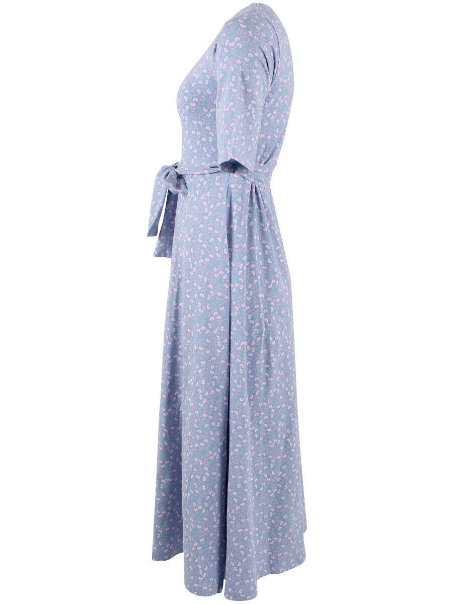 Daneflora Cotton Dress Light Blue FLEURIE
