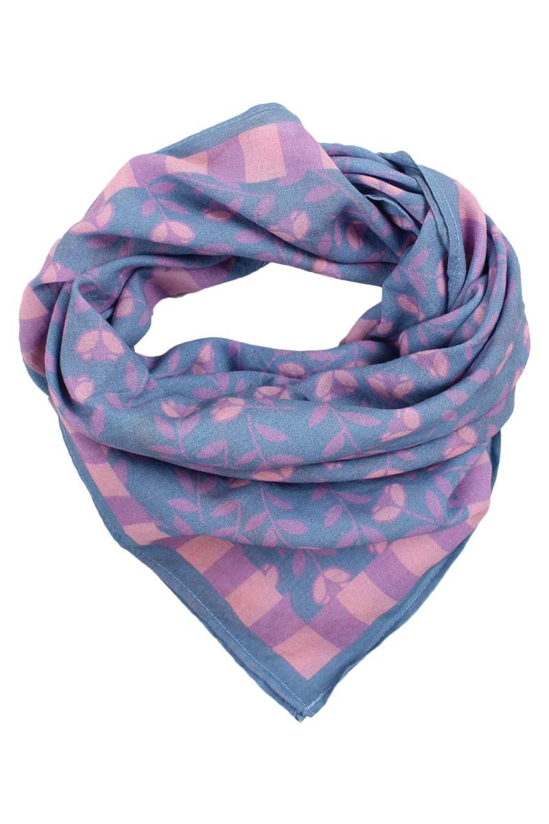 Danebesser Scarf Light Blue BIG FLEURIE