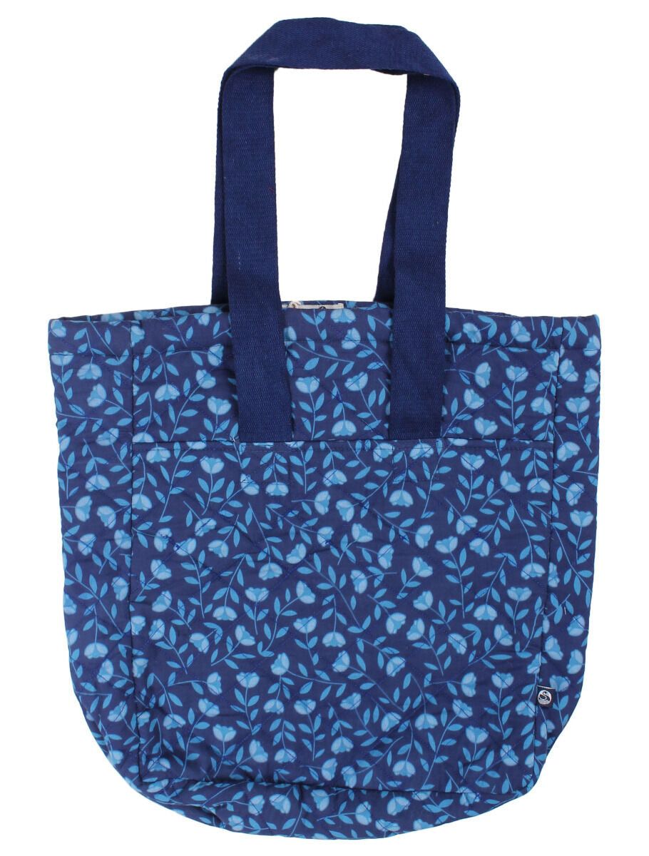 Danegry Tote Bag Cold Blue BIG FLEURIE