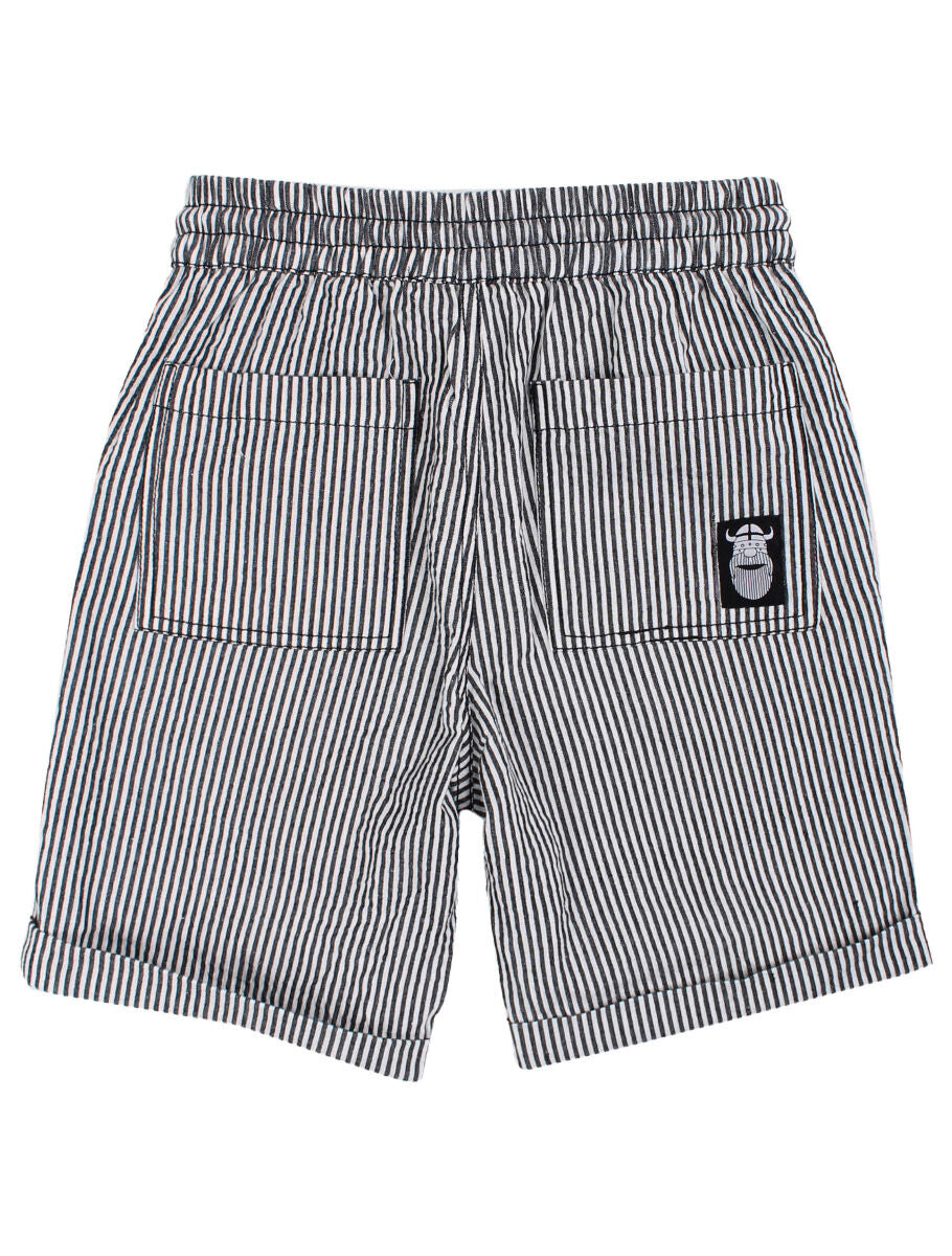 Danalfred Searsucker Shorts Black/Chalk