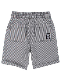 Danalfred Seersucker Shorts Black/Chalk