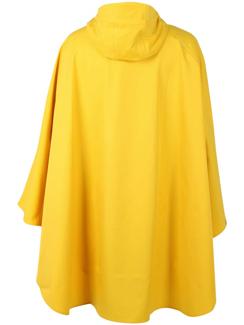 Regnponcho i gul til kvinder