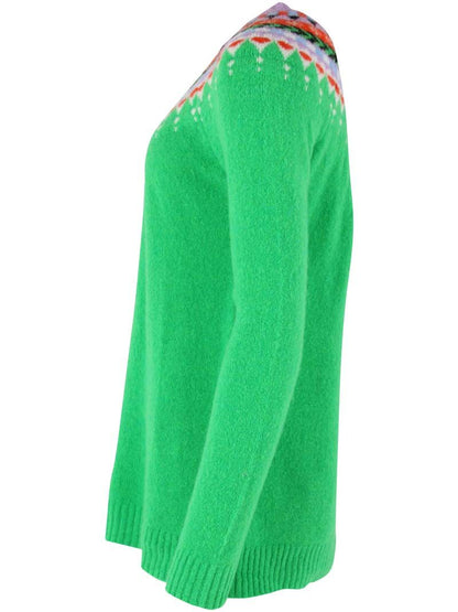 Danepeaceful Light Wool Sweater Green