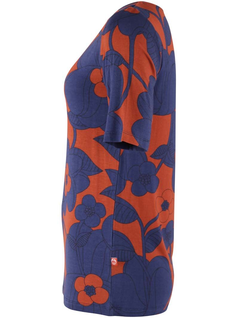 rust schlafsack Daneboat Neck Viscose Tee Deep Marine/Rust BLOOM BOOM – Danefæ