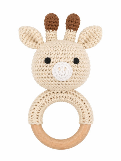 Crochet Teether/Rattle Giraf