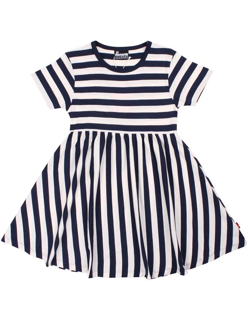 Danebasic Lollipop Dress Dk Navy/Chalk