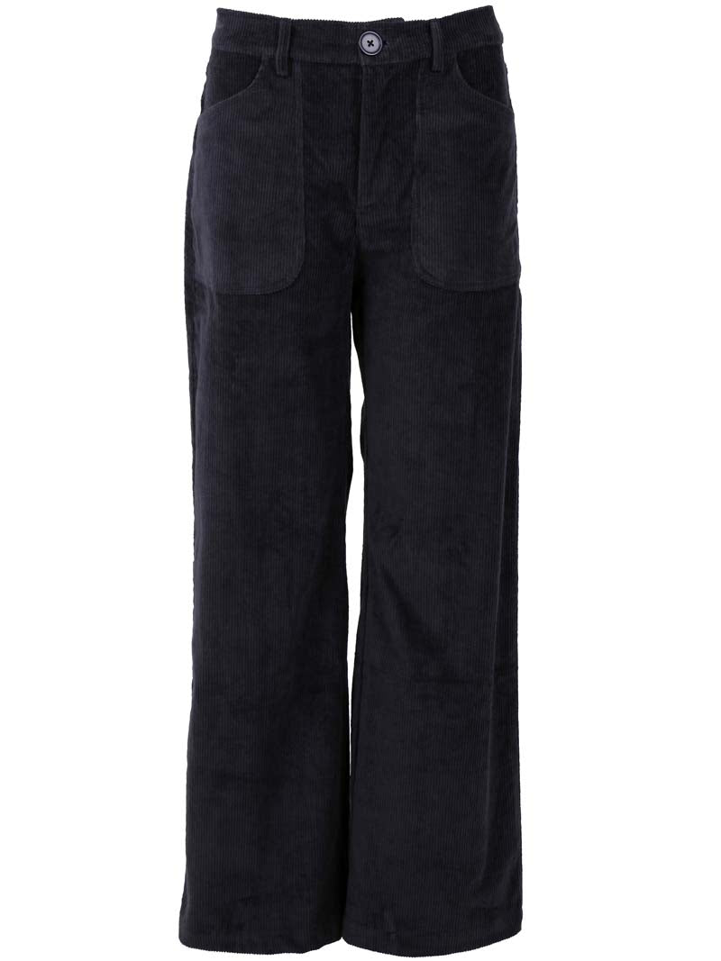 Danedaisy Cord Stretch Pants Dark Navy